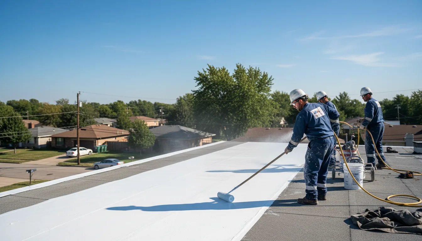 Commercial roof coating in Yeso, NM near me